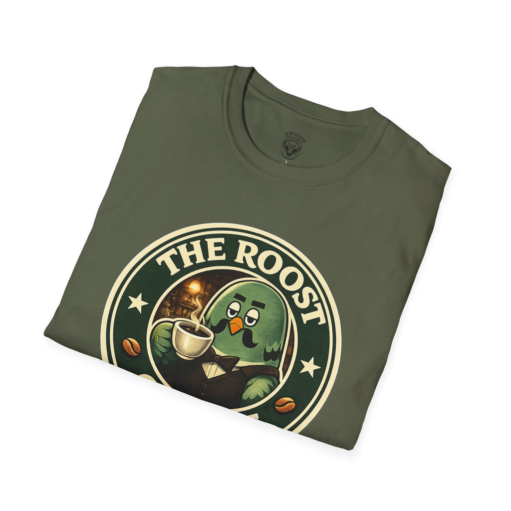 The Roost Coffee – Brewster Café Comfy Unisex Graphic T-Shirt