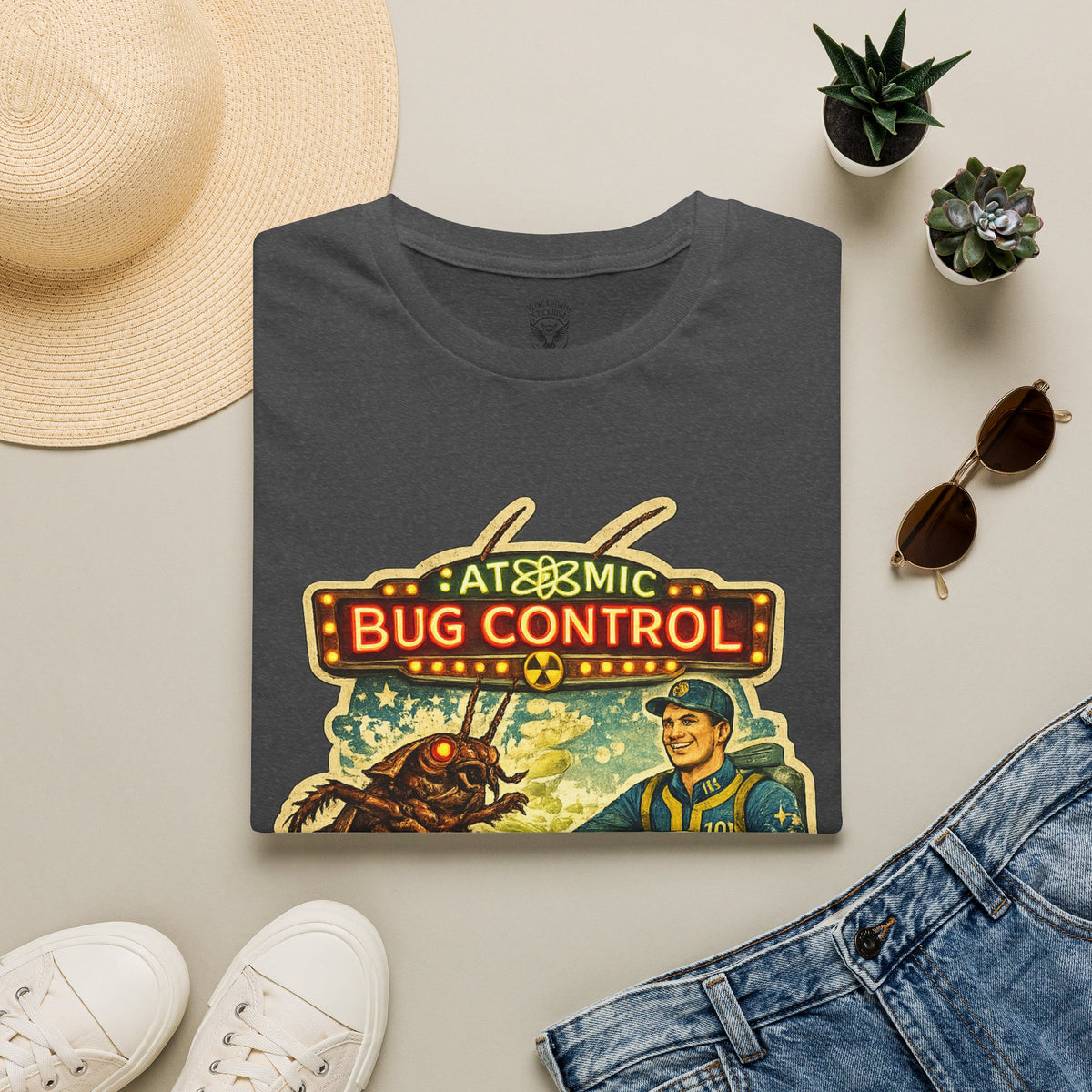 Atomic Pest Control Radroach Removal - Vintage Unisex Extra Soft Shirt