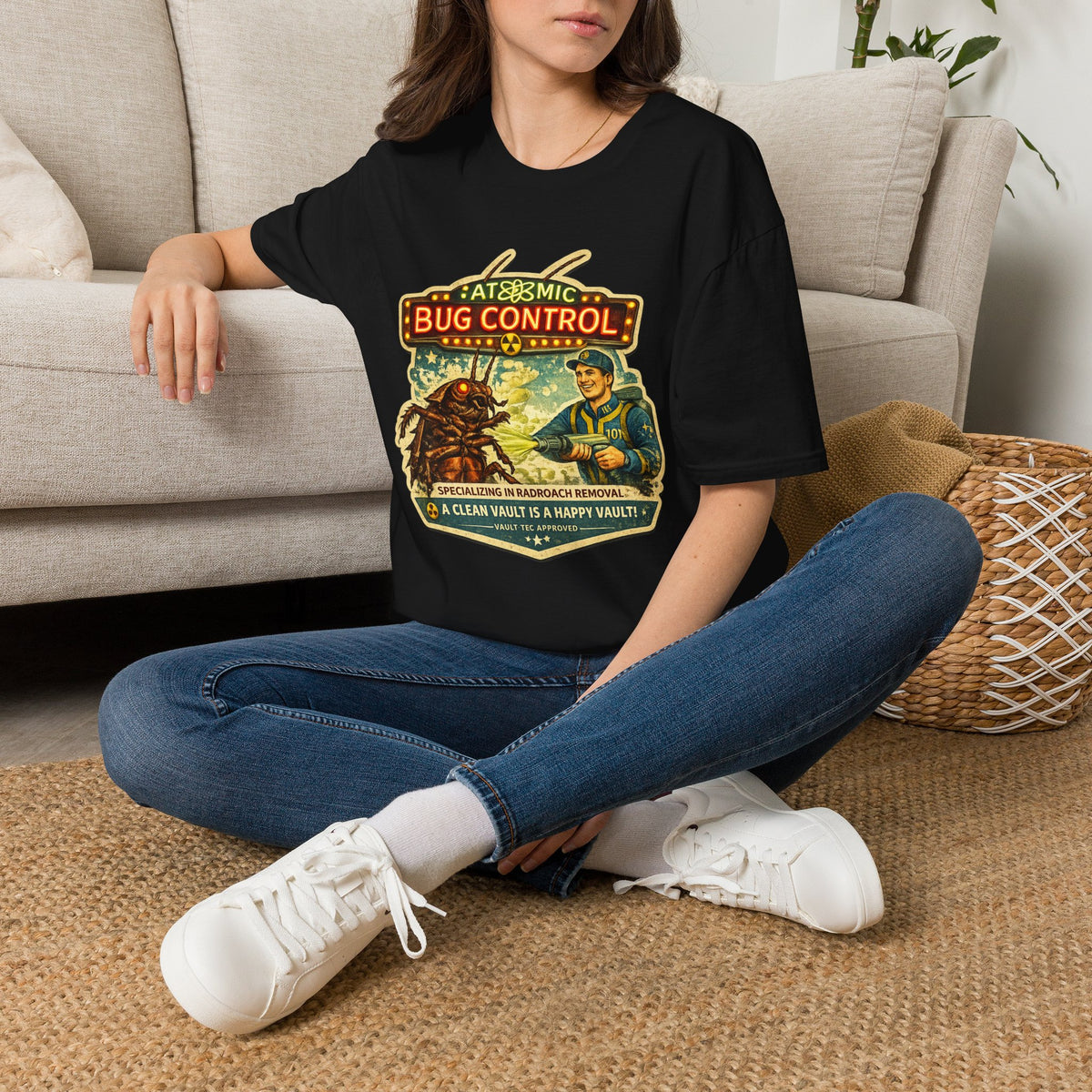 Atomic Pest Control Radroach Removal - Vintage Unisex Extra Soft Shirt