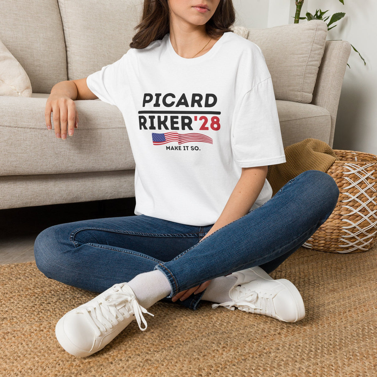 Picard & Riker '28 -  Unisex Ultra Comfy T-Shirt  - 2028 Presidential Campaign