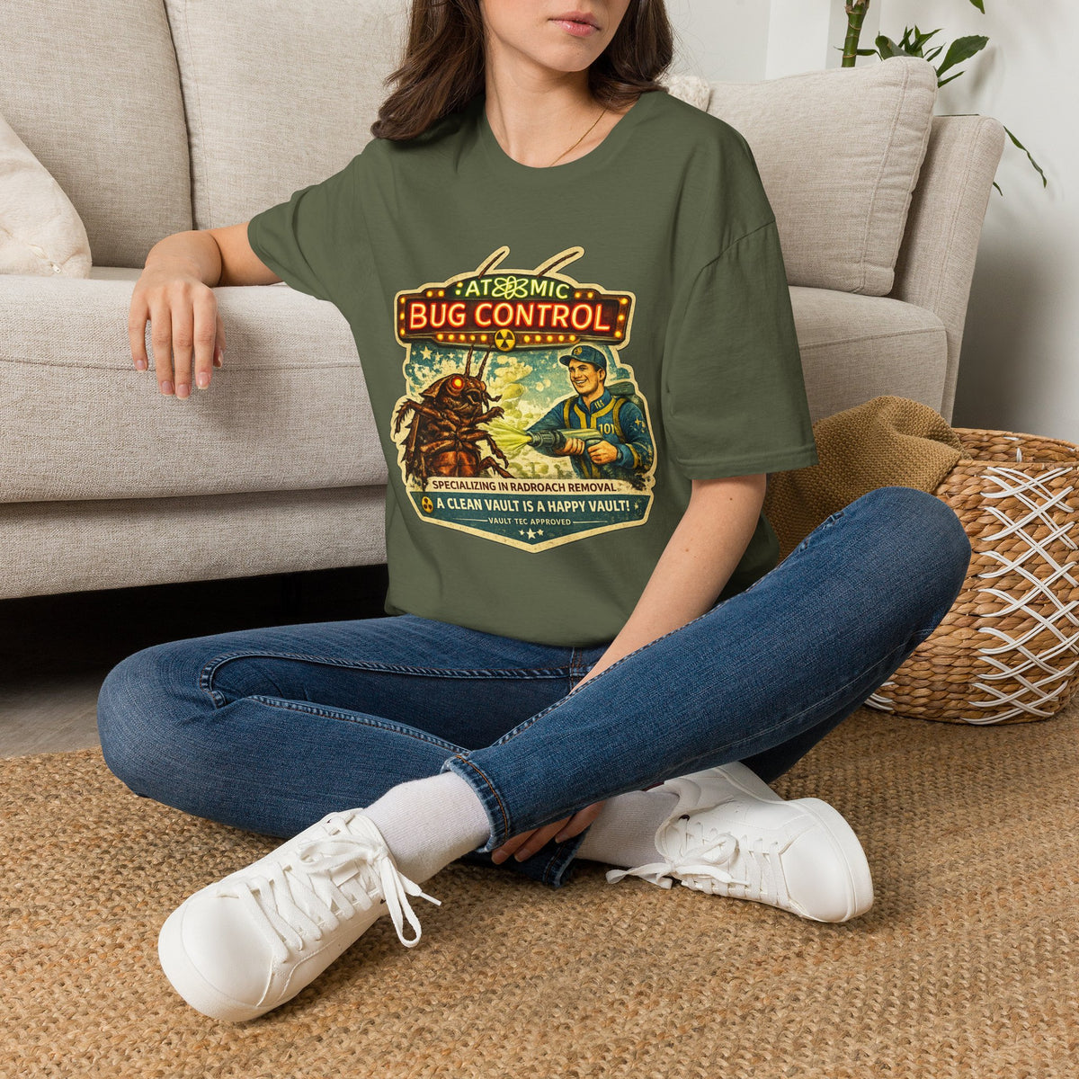 Atomic Pest Control Radroach Removal - Vintage Unisex Extra Soft Shirt