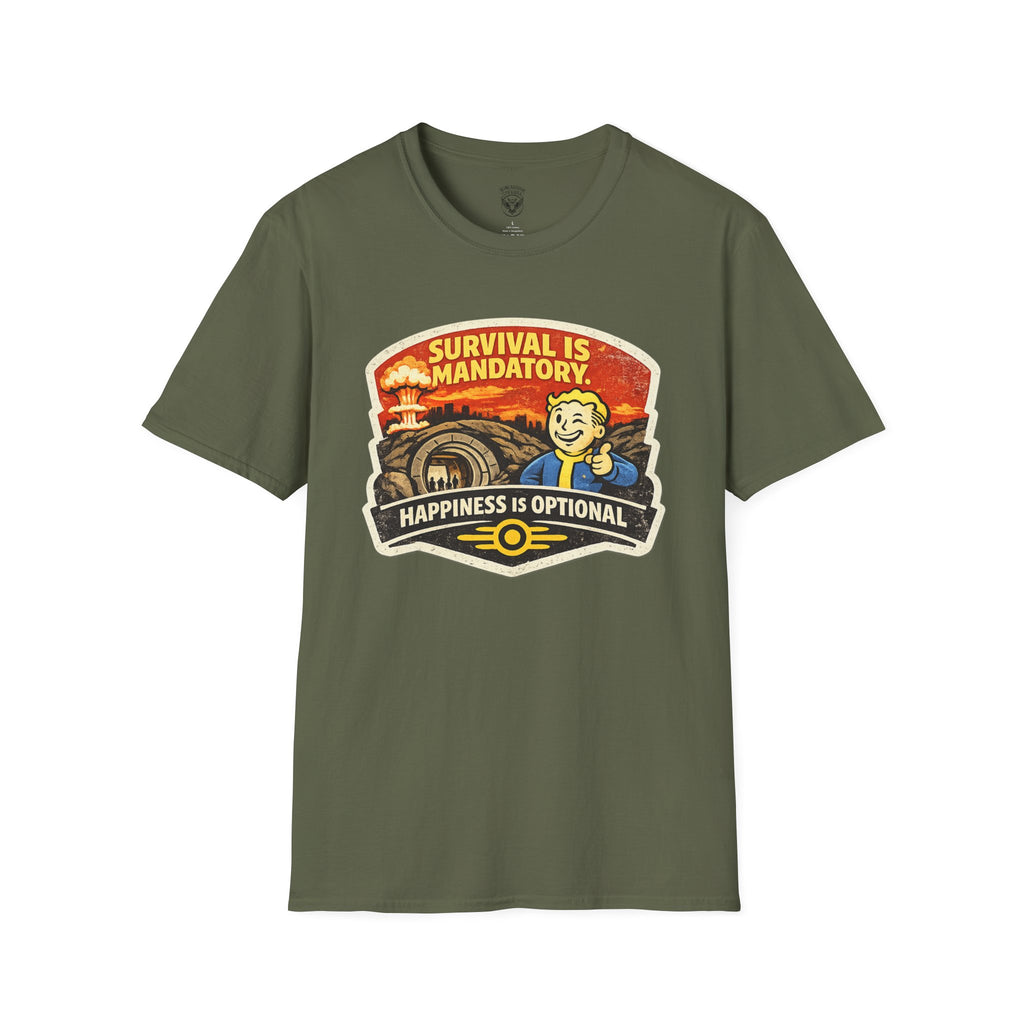 Survival Is Mandatory, Happiness Is Optional — Unisex Ultra Comfy T-Shirt