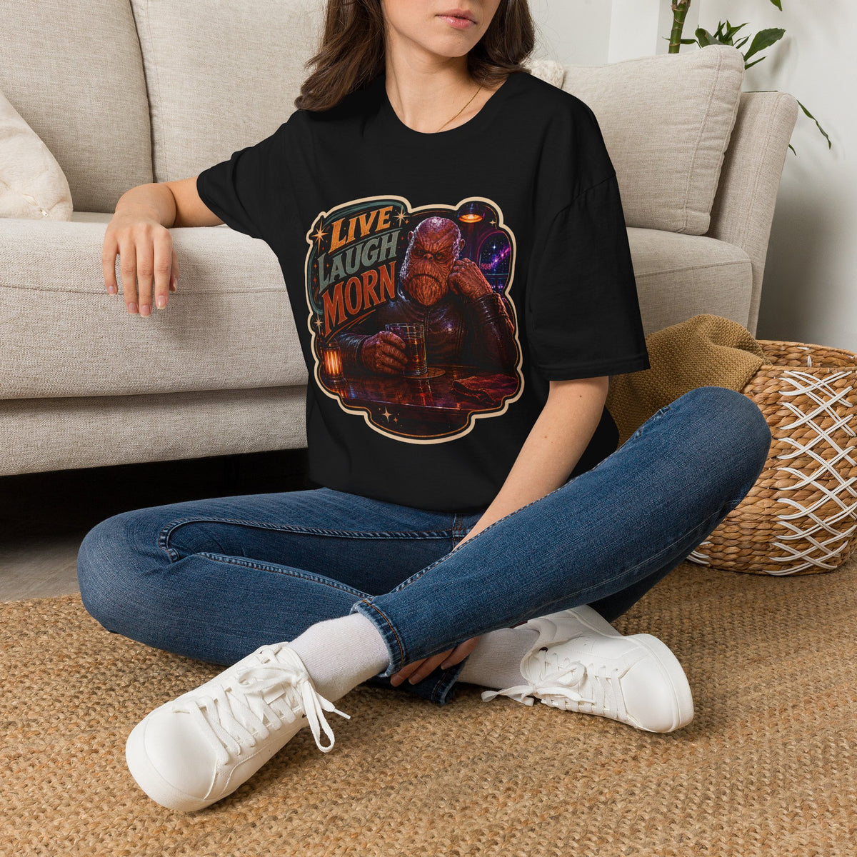 Live Laugh Morn - DS9 Unisex Extra Soft Graphic T-Shirt