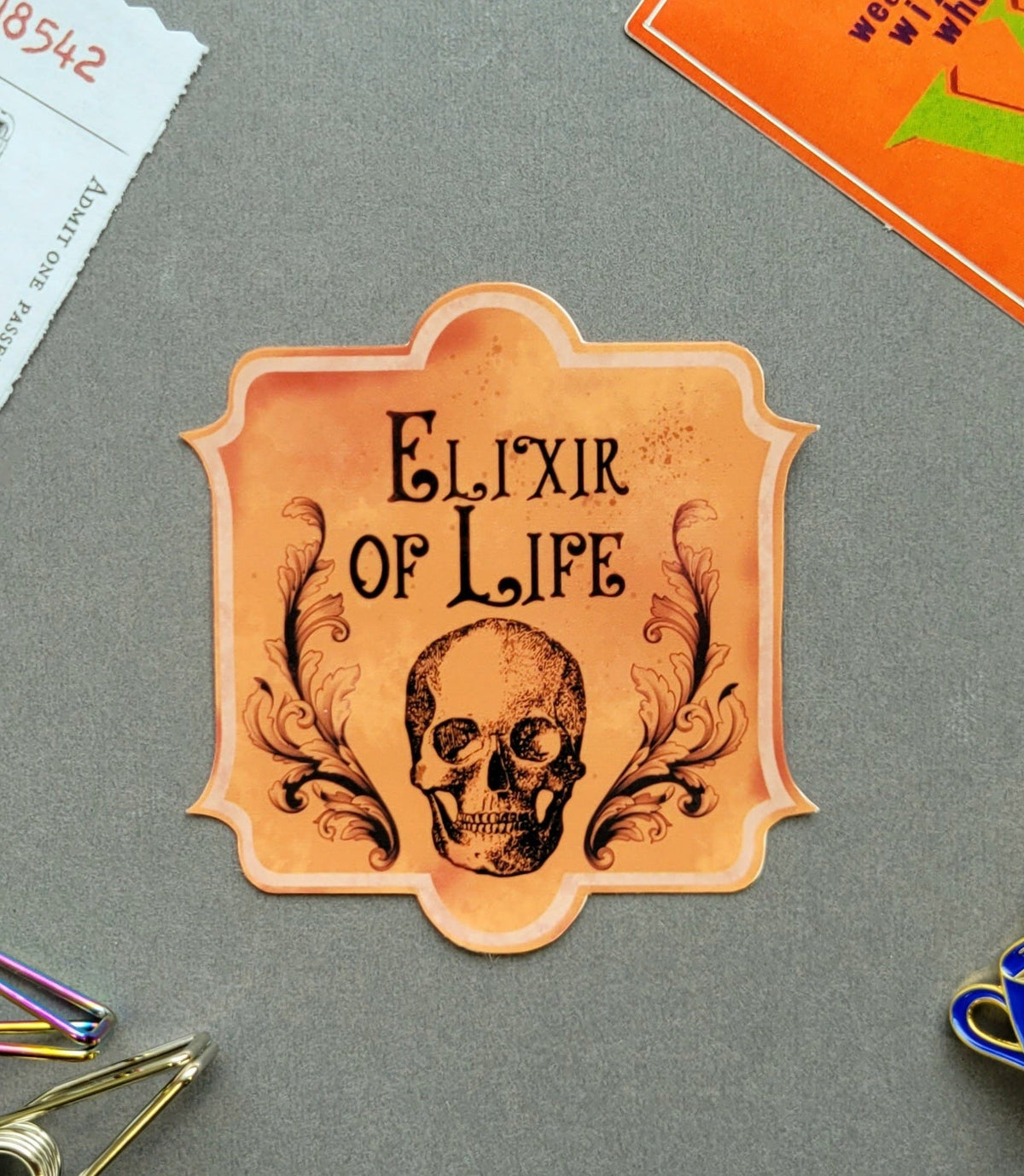 Elixir Of Life Potion Label