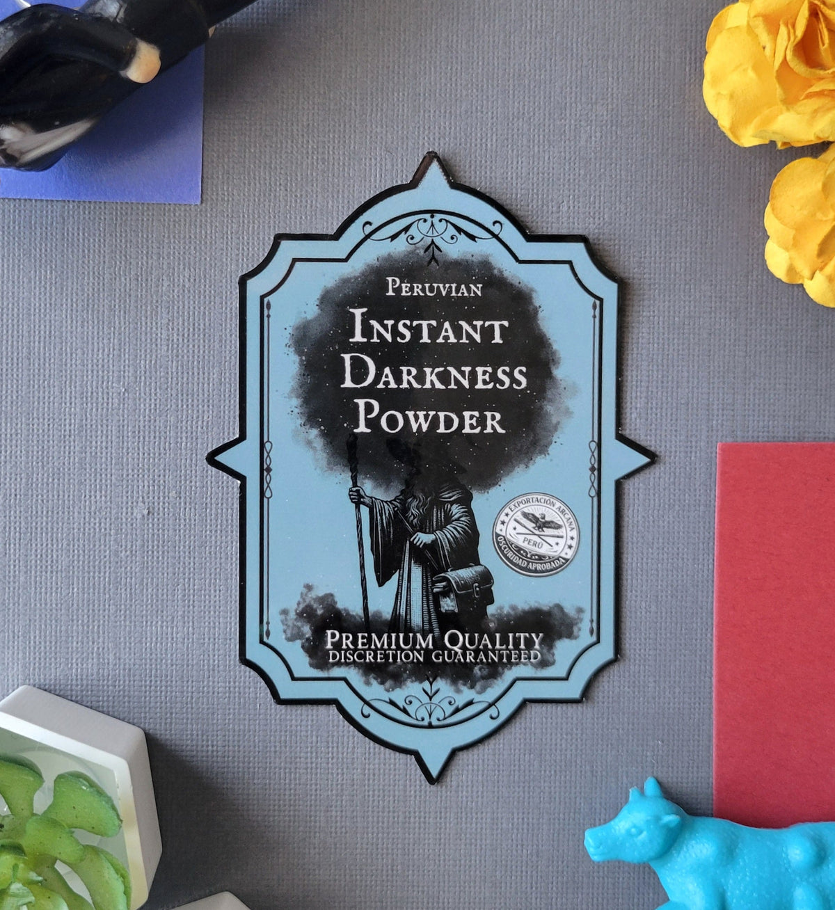 Peruvian Instant Darkness Powder Label