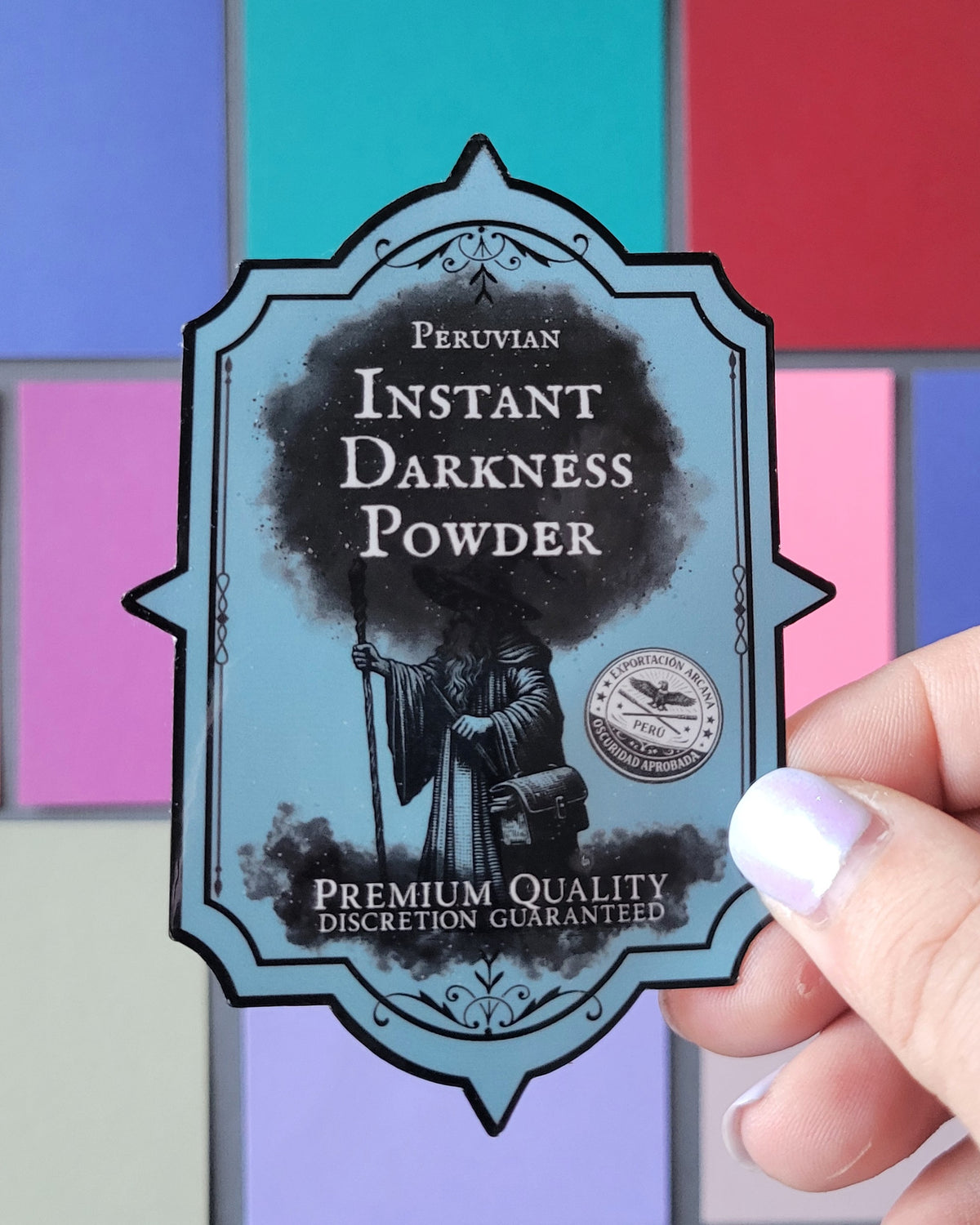 Peruvian Instant Darkness Powder Label
