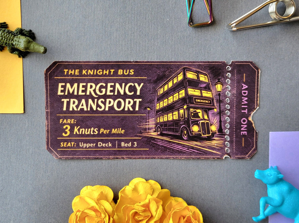 Knight Bus Ticket Sticker - Prop Replica