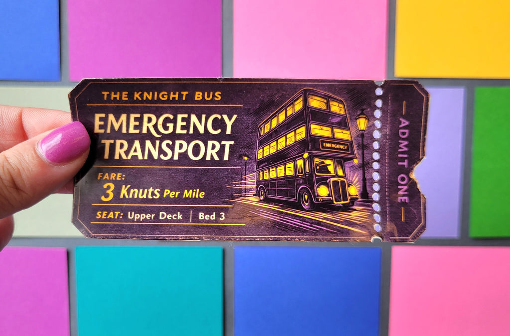 Knight Bus Ticket Sticker - Prop Replica