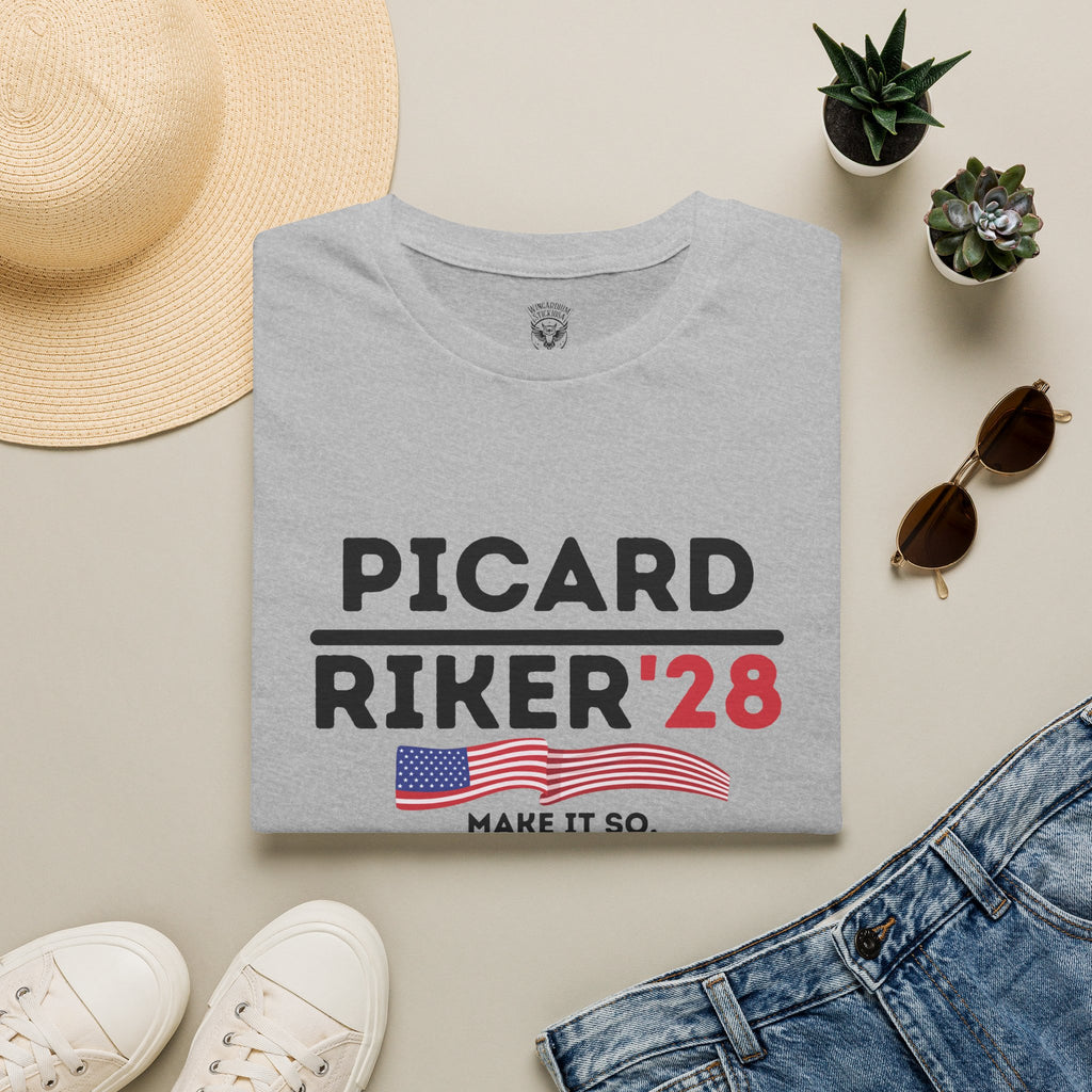 Picard & Riker '28 -  Unisex Ultra Comfy T-Shirt  - 2028 Presidential Campaign