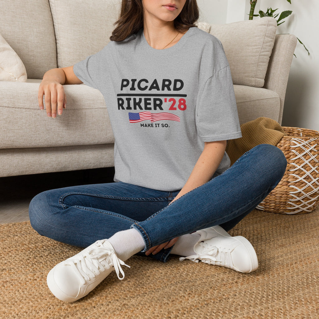 Picard & Riker '28 -  Unisex Ultra Comfy T-Shirt  - 2028 Presidential Campaign