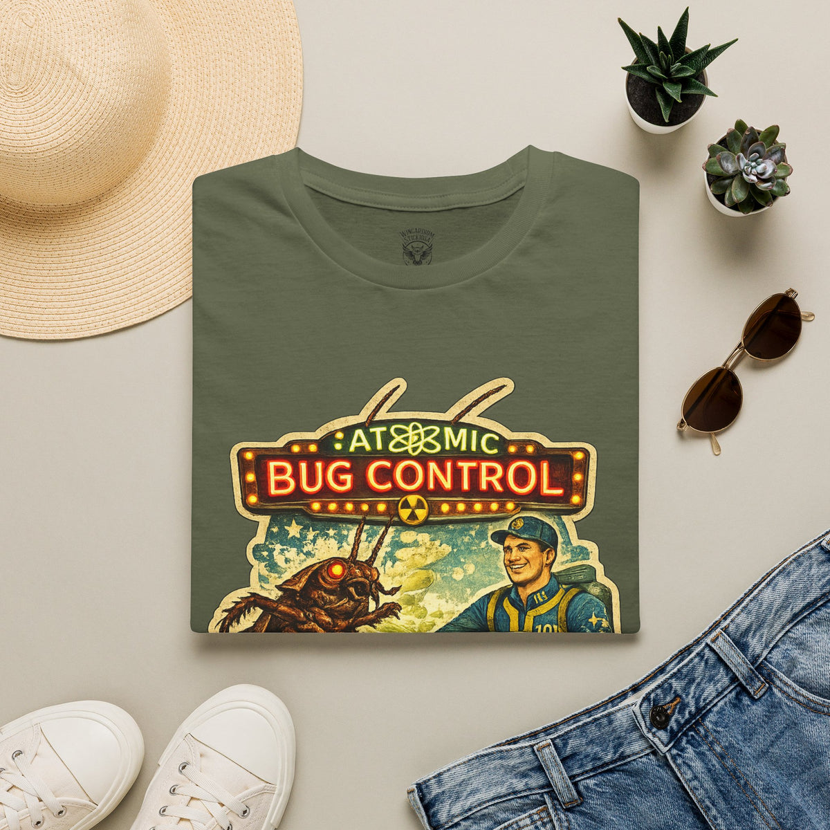 Atomic Pest Control Radroach Removal - Vintage Unisex Extra Soft Shirt