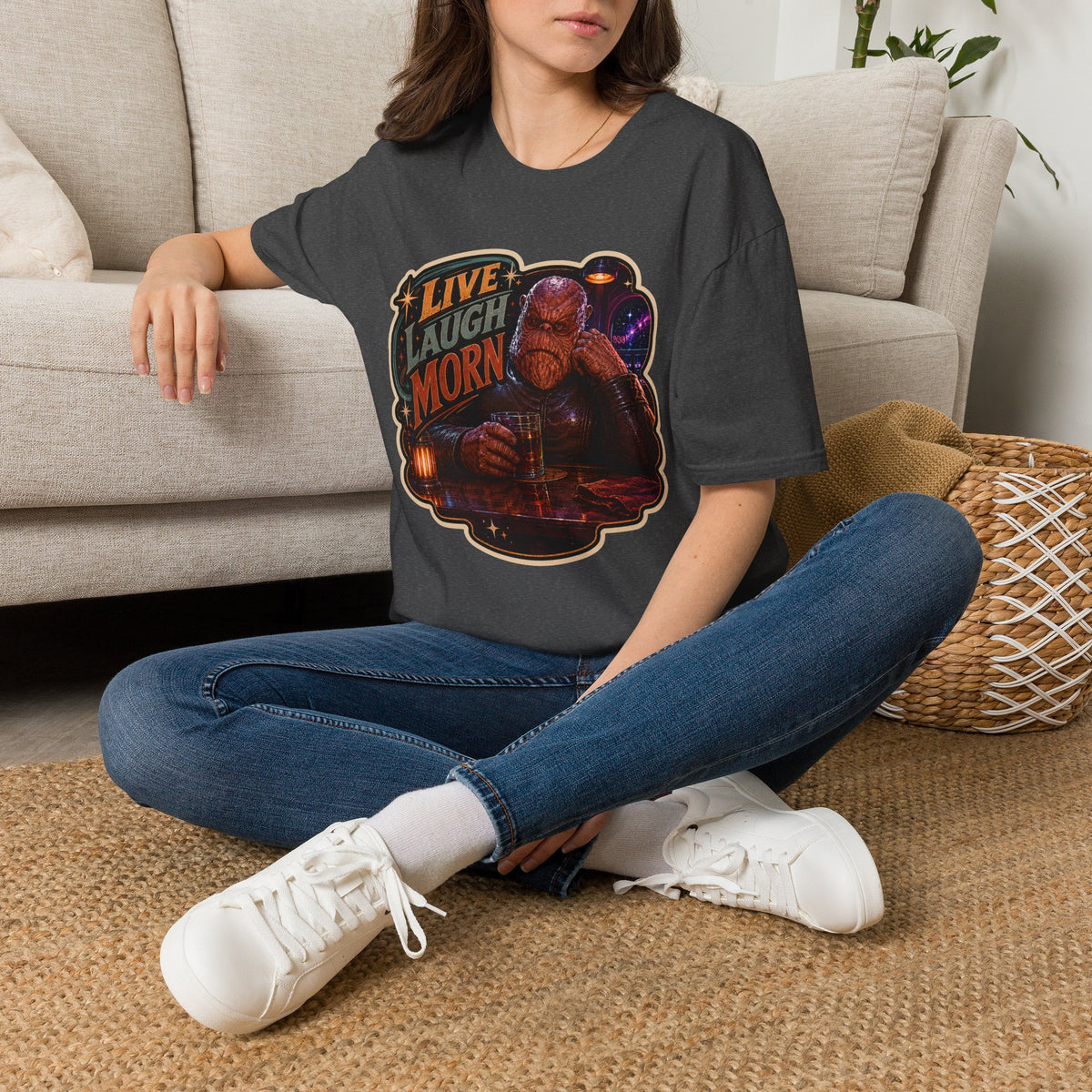Live Laugh Morn - DS9 Unisex Extra Soft Graphic T-Shirt