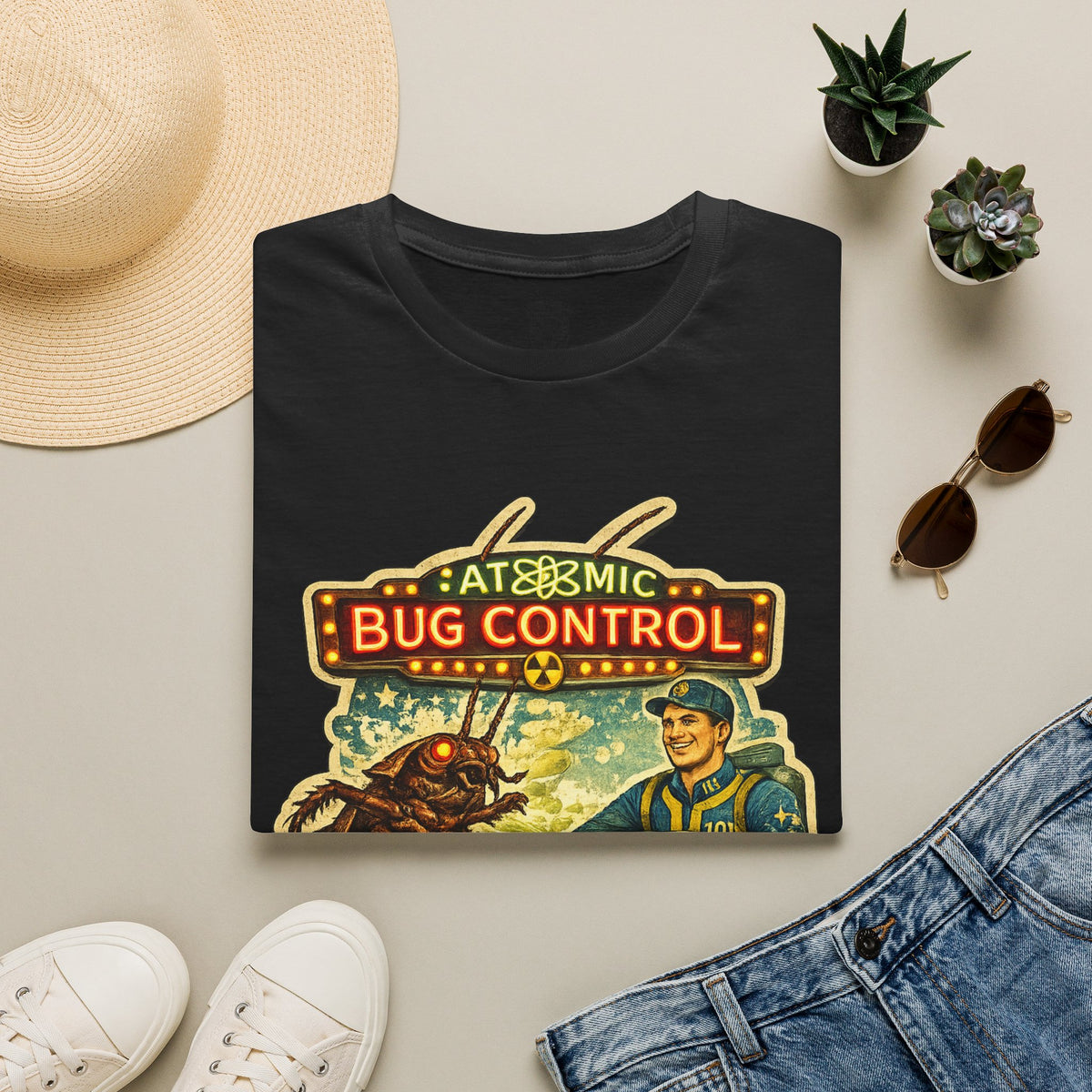 Atomic Pest Control Radroach Removal - Vintage Unisex Extra Soft Shirt