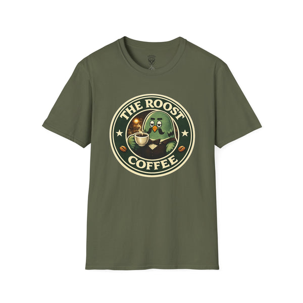 The Roost Coffee – Brewster Café Comfy Unisex Graphic T-Shirt