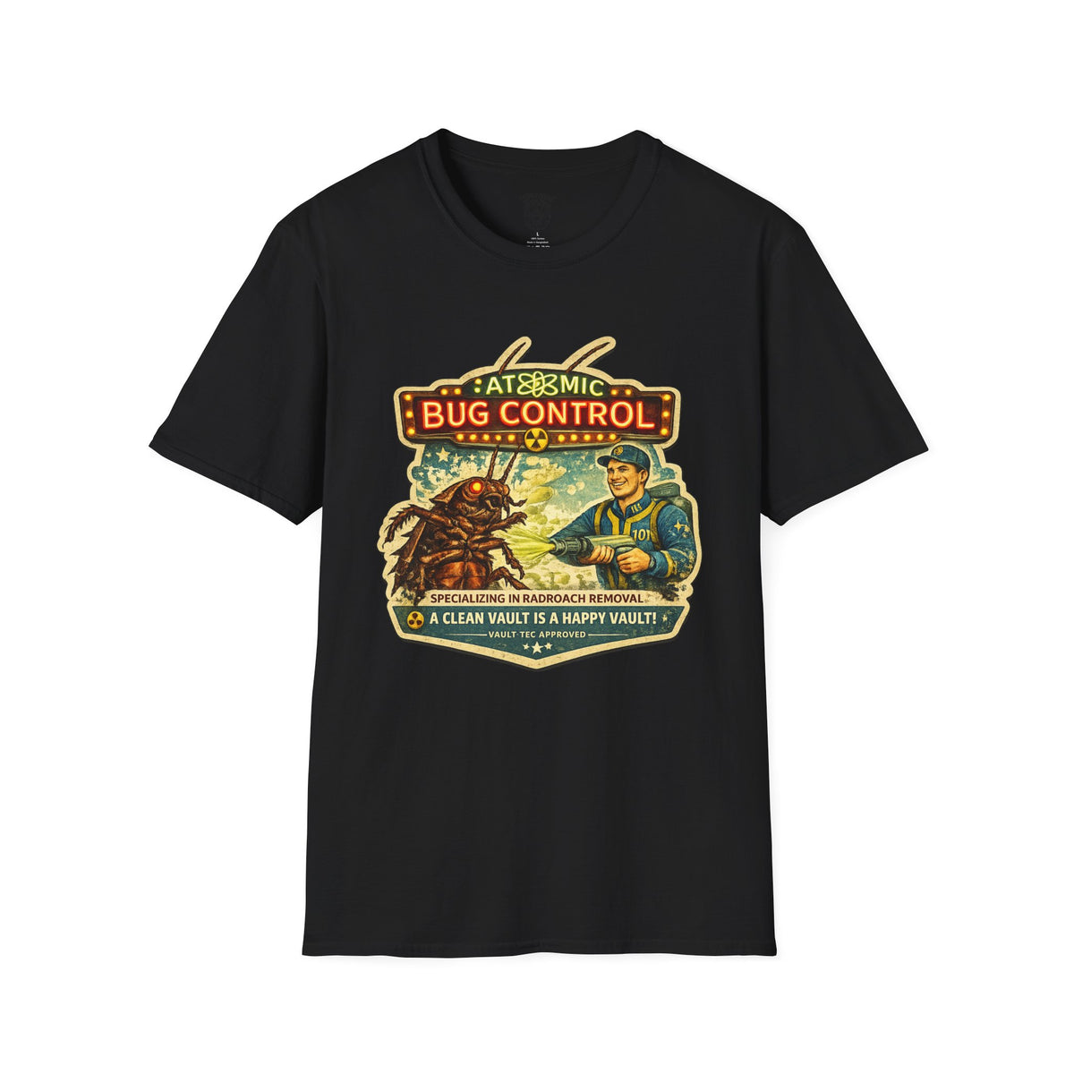 Atomic Pest Control Radroach Removal - Vintage Unisex Extra Soft Shirt
