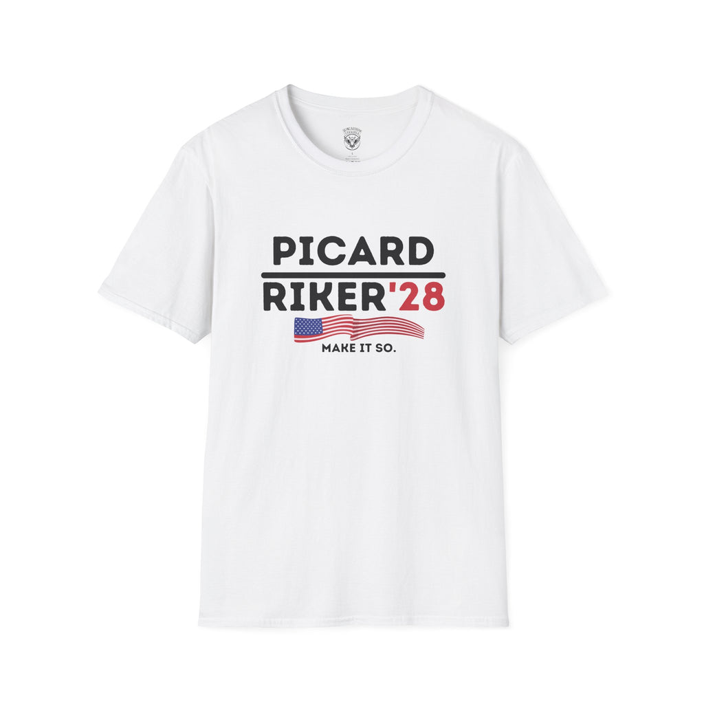 Picard & Riker '28 -  Unisex Ultra Comfy T-Shirt  - 2028 Presidential Campaign