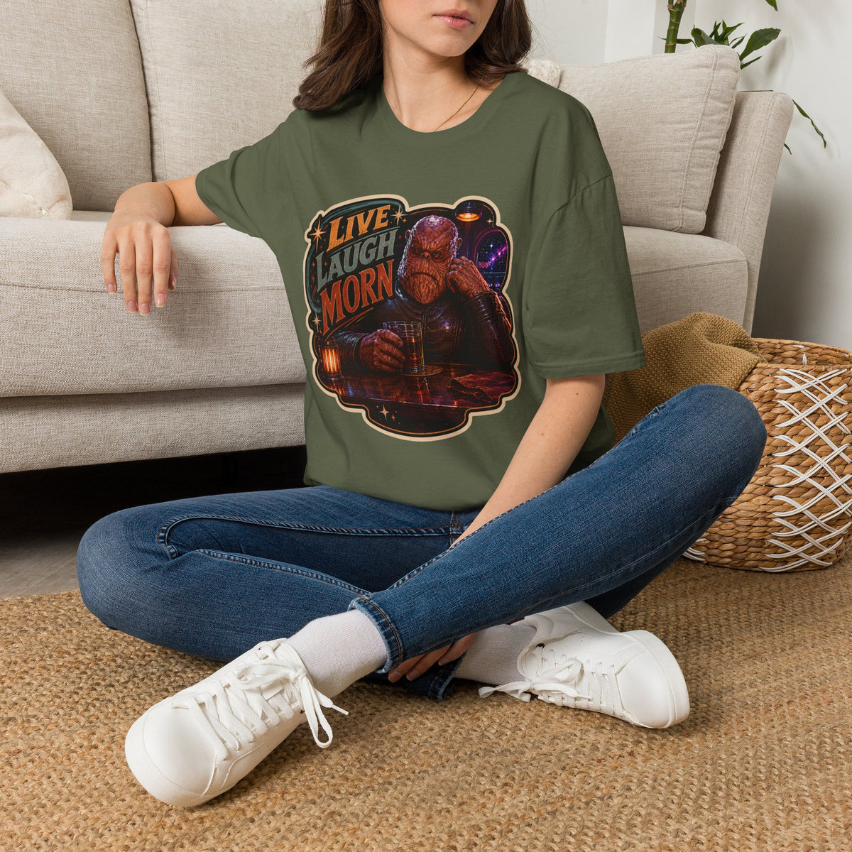 Live Laugh Morn - DS9 Unisex Extra Soft Graphic T-Shirt